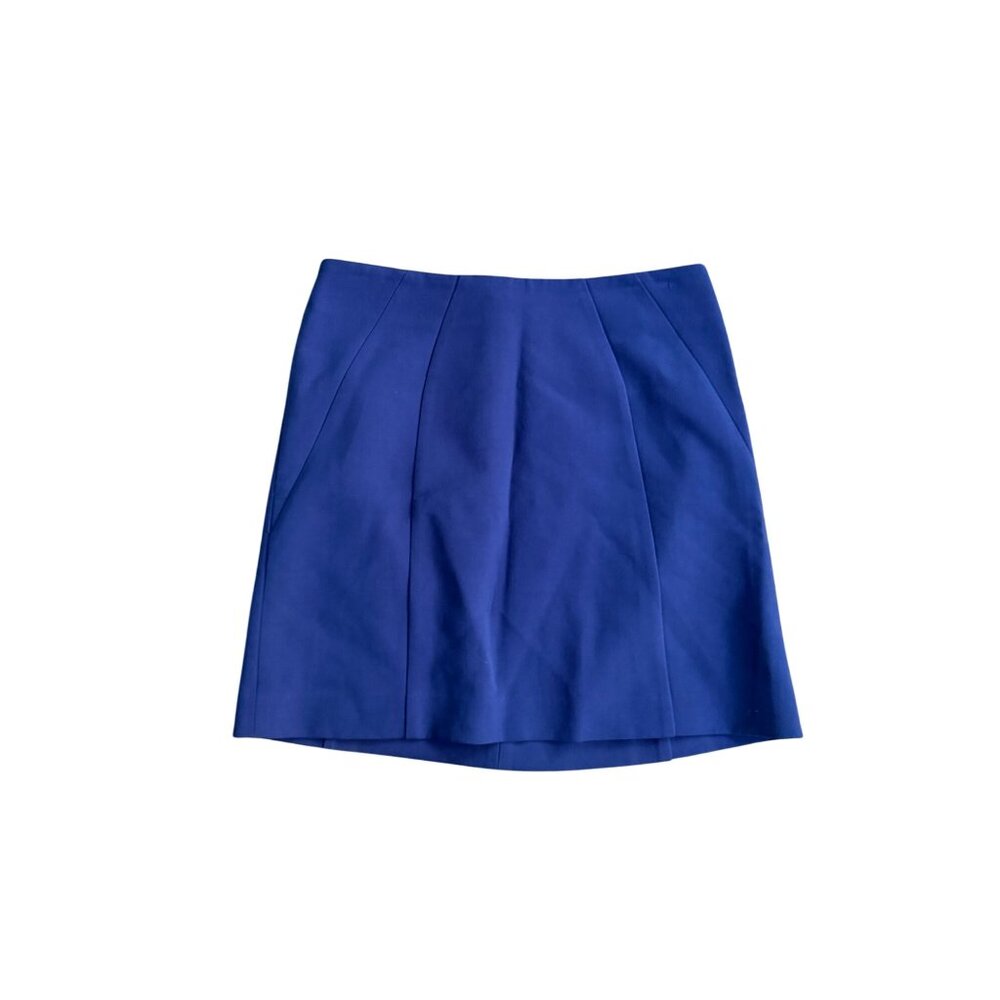 ANN TAYLOR LOFT Blue Zip Mini Skirt Size 8
